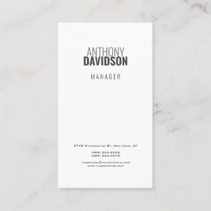 Modern Minimalist Elegant Professional Business Card