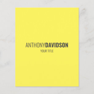 Modern Minimalist Elegant Professional Flyer