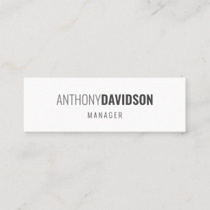 Modern Minimalist Elegant Professional Mini Business Card