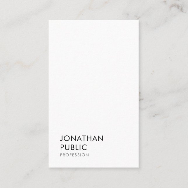 Modern Minimalist Elegant Professional Template Business Card (Front)