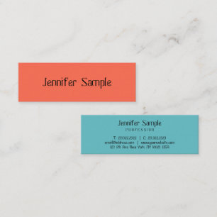 Modern Minimalist Elegant Professional Template Mini Business Card
