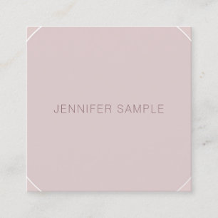 Modern Minimalist Elegant Template Professional Square Business Card