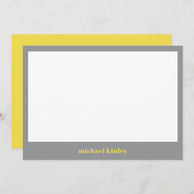 Modern minimalist elegant typography custom name card (Front/Back)
