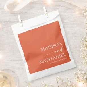Modern Minimalist Elegant Verona Sunset Wedding Favour Bag