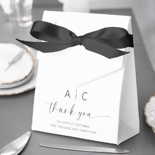 Modern Minimalist Elegant Wedding Favour Box