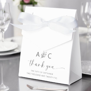 Modern Minimalist Elegant Wedding Favour Box