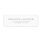 Modern Minimalist Elegant Wedding Return Address