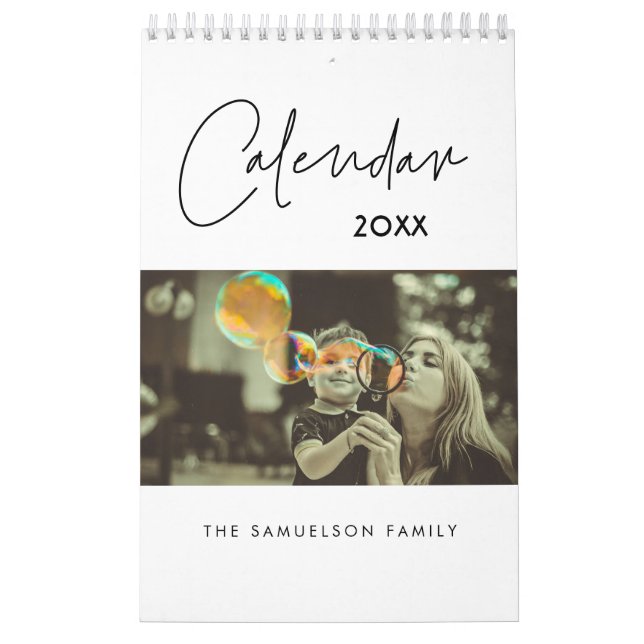 Modern minimalist family calendar 2026 (Cover)