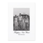 Modern Minimalist Family Photo Happy New Year 