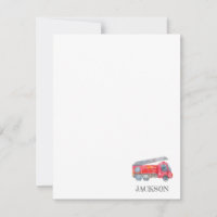 Modern Minimalist Fireman birthday Party