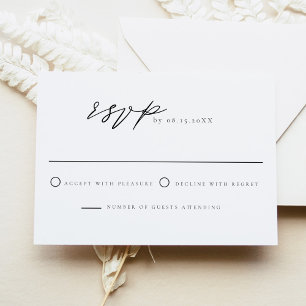 Modern Minimalist for Destination Collection RSVP Invitation