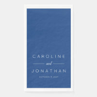Modern Minimalist French Blue Custom Wedding