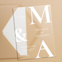 Modern Minimalist Frosted Wedding