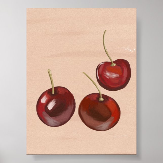 Modern Minimalist Fruit Art Print (Front)