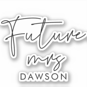 Modern minimalist Future Mrs Future Bride