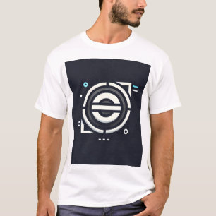 Modern Minimalist Geometric Logo - Stylish Design  T-Shirt