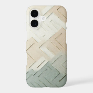 Modern Minimalist Geometric Maze - Elegant Sage Gr