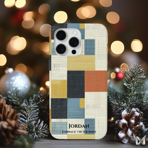 Modern Minimalist Geometric Style – Retro Earthy  iPhone 15 Pro Max Case