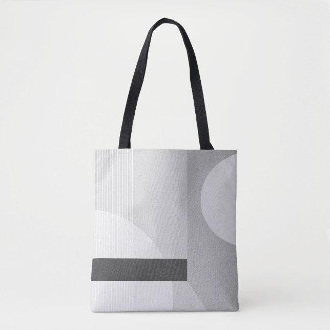 Modern Minimalist Geometric Tote Bag (Front)