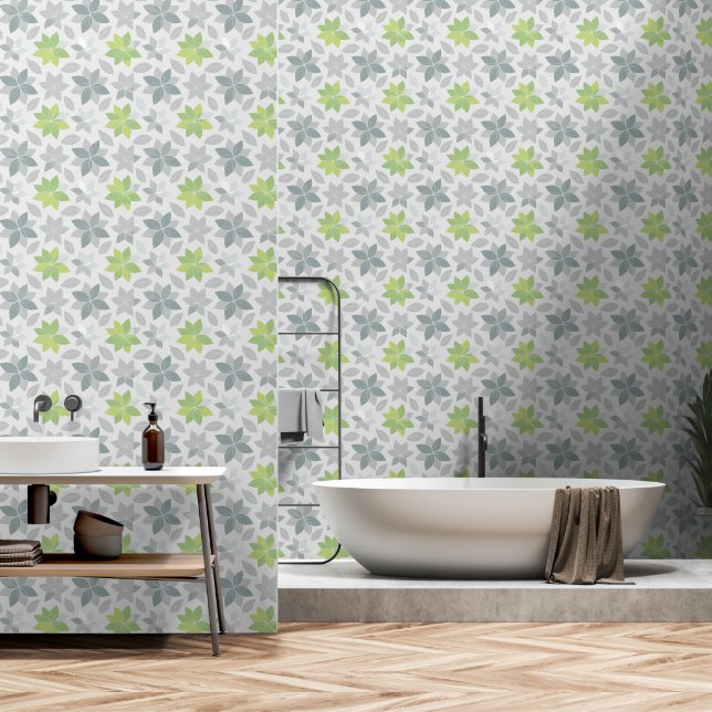 Modern Minimalist geometric Wallpaper (Bathroom)