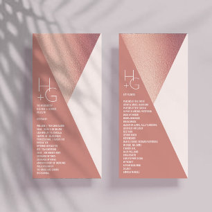 Modern Minimalist Geometric Wedding Program