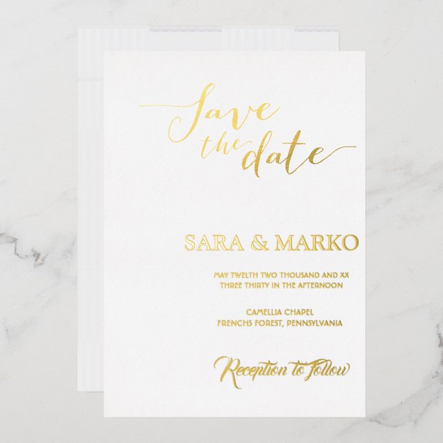 Modern Minimalist | Gold (Envelope)