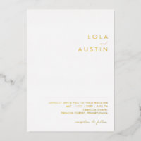 Modern Minimalist | Gold Casual Wedding Real