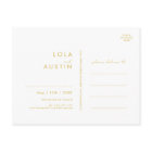 Modern Minimalist Gold Save The Date Postcard