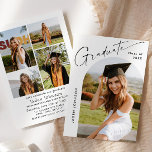 Modern Minimalist Grad 5 PHOTO Graduation Party Invitation<br><div class="desc">Modern Grad PHOTO Graduation Party Invitation.</div>