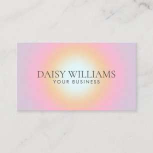 Modern Minimalist Gradient Business Card