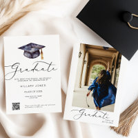 Modern Minimalist Graduation Calligraphy 
