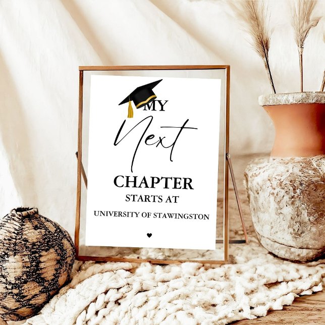 Modern Minimalist Graduation My next Chapter start Poster (Creator Uploaded)