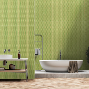 Modern minimalist green fusion botanical  wallpaper