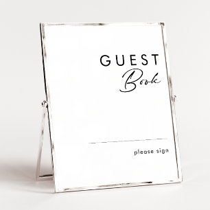 Modern Minimalist Guest Book Sign