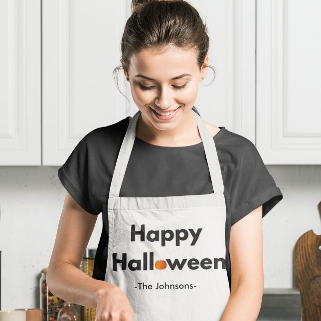 Modern Minimalist Halloween – Personalised Apron (Creator Uploaded)