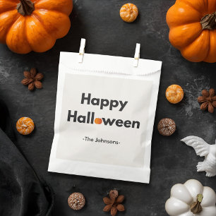 Modern Minimalist Halloween – Personalised Favour Bag
