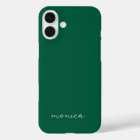Modern Minimalist Handwritten Script Hunter Green