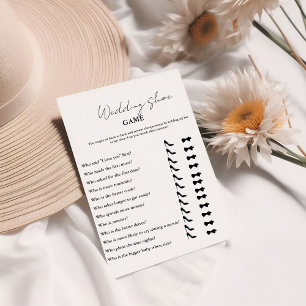 Modern Minimalist He Said She said Game card