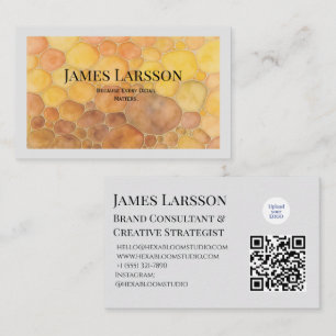 Modern Minimalist Honeycomb Texture Business Card