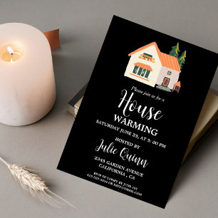 Modern Minimalist House warming Party  Invitation