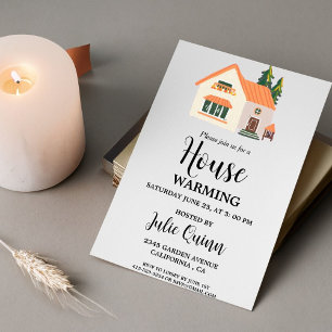 Modern Minimalist House warming Party Invitation