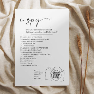 Modern Minimalist I spy wedding game Share photos  Program