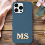 Modern Minimalist Initial Monogram iPhone 16 Pro Max Case<br><div class="desc">Create your own personalised iPhone Case with custom initial name in modern minimalist typography. Available in a variety of colours and styles.</div>