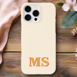 Modern Minimalist Initial Monogram iPhone 16 Pro Max Case<br><div class="desc">Create your own personalised iPhone Case with custom initial name in modern minimalist typography. Available in a variety of colours and styles.</div>