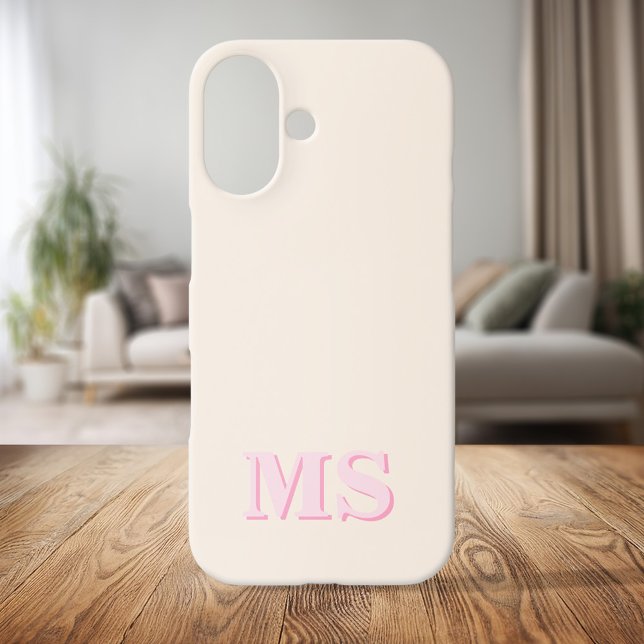 Modern Minimalist Initial Monogram Case-Mate iPhone Case (Creator Uploaded)