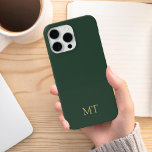 Modern Minimalist Initial Monogram iPhone 15 Pro Max Case<br><div class="desc">Minimalist Modern Initial Monogram Phone Case. Create your own personalised iPhone Case with custom initial name.</div>