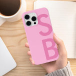 Modern Minimalist Initial Monogram iPhone 15 Pro Max Case<br><div class="desc">Modern Minimalist Initial Monogram iPhone Case</div>