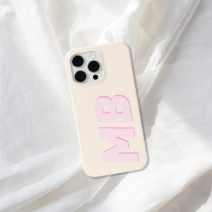 Modern Minimalist Initial Monogram iPhone 15 Pro Max Case