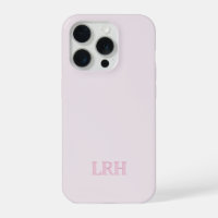 Modern Minimalist Initial Pink Monogram