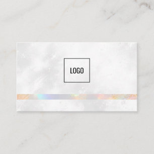Modern Minimalist Iridescent Business Card